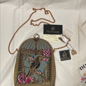 Mary Frances Multicolor Beaded Birdcage Bag